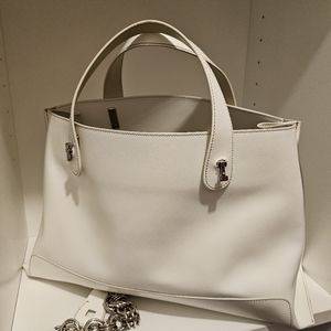 Lamarthe Bag. White Leather.